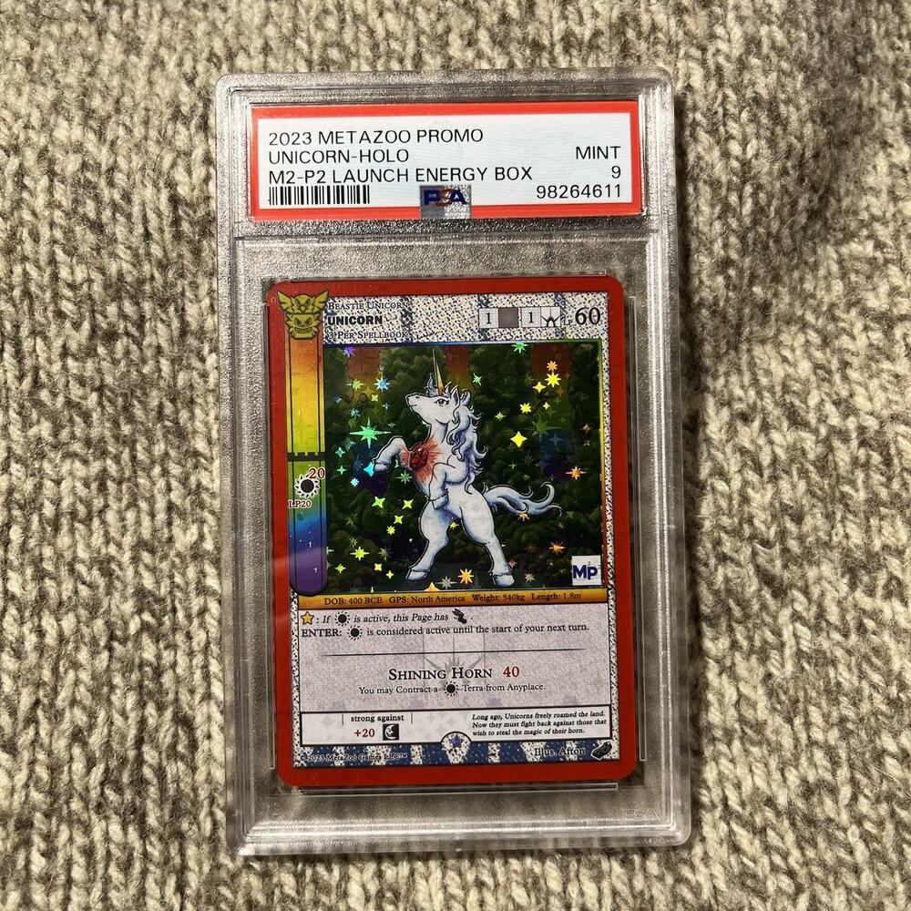 Metazoo Unicorn M2P2 PSA 9 Mint NYCC Promo Full Holo 2023 Native